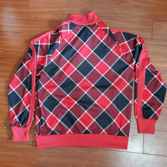 VINTAGE MEN'S PUMA TRACK JACKET ATHLETIC SIZE L ZIP  UP WHITE RED BLACK JACKET - Picture 3 of 8